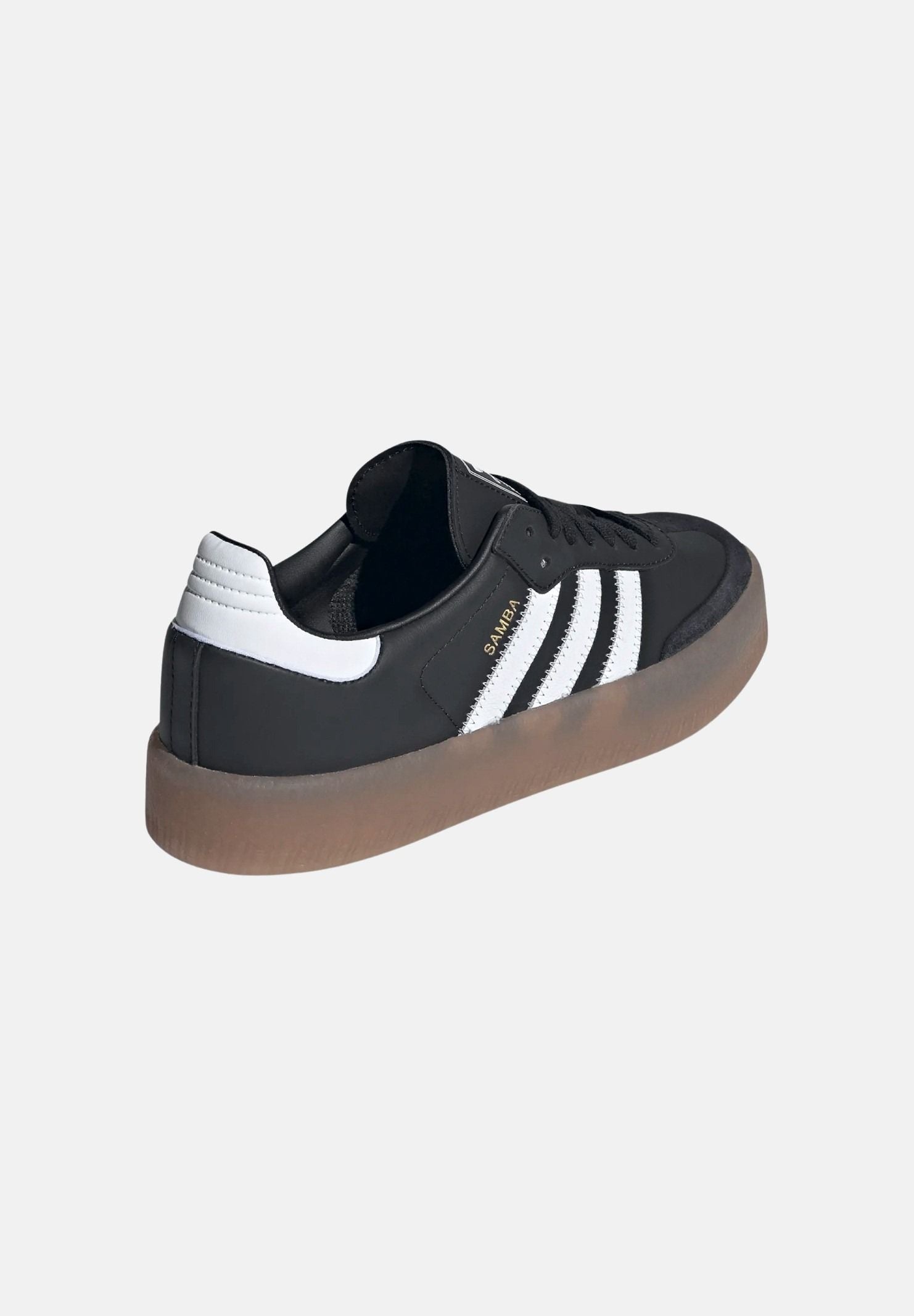 ADIDAS ORIGINALS Sneakers SAMBA nere da donna con 3-stripes JI1350 . ADIDAS ORIGINALS 
