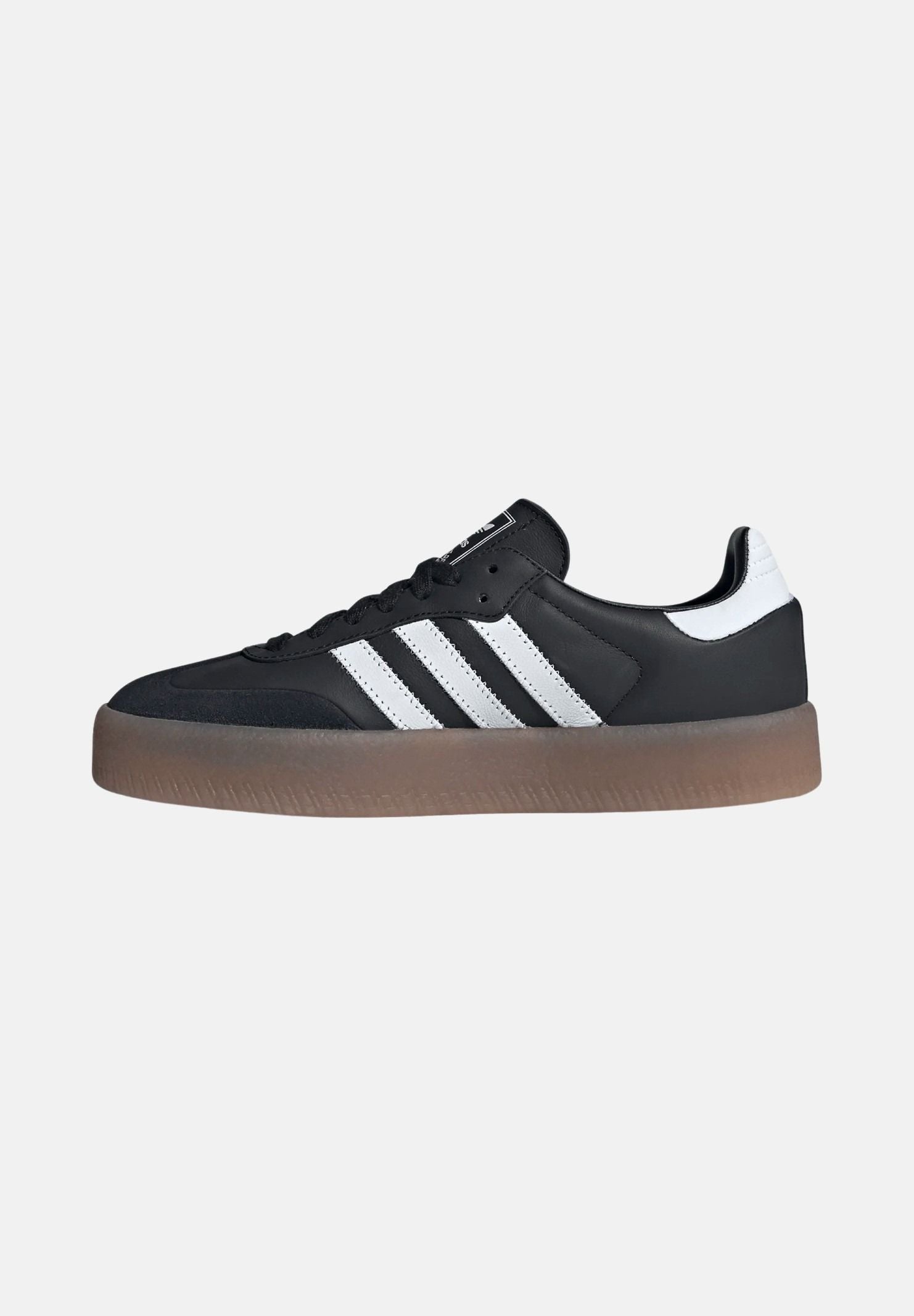 ADIDAS ORIGINALS Sneakers SAMBA nere da donna con 3-stripes JI1350 . ADIDAS ORIGINALS 