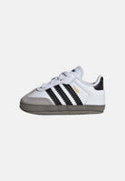 ADIDAS ORIGINALS Scarpe da culla Samba bianche e nere da neonato JI2758 . ADIDAS ORIGINALS 