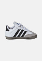 ADIDAS ORIGINALS Scarpe da culla Samba bianche e nere da neonato JI2758 . ADIDAS ORIGINALS 