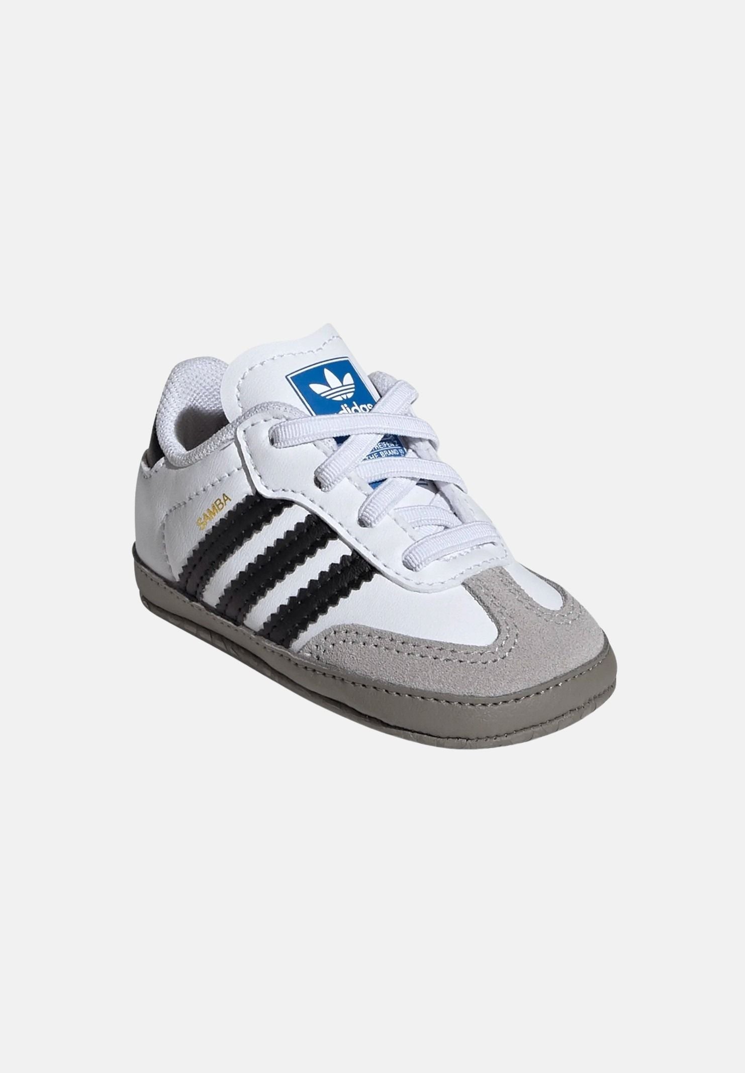 ADIDAS ORIGINALS Scarpe da culla Samba bianche e nere da neonato JI2758 . ADIDAS ORIGINALS 