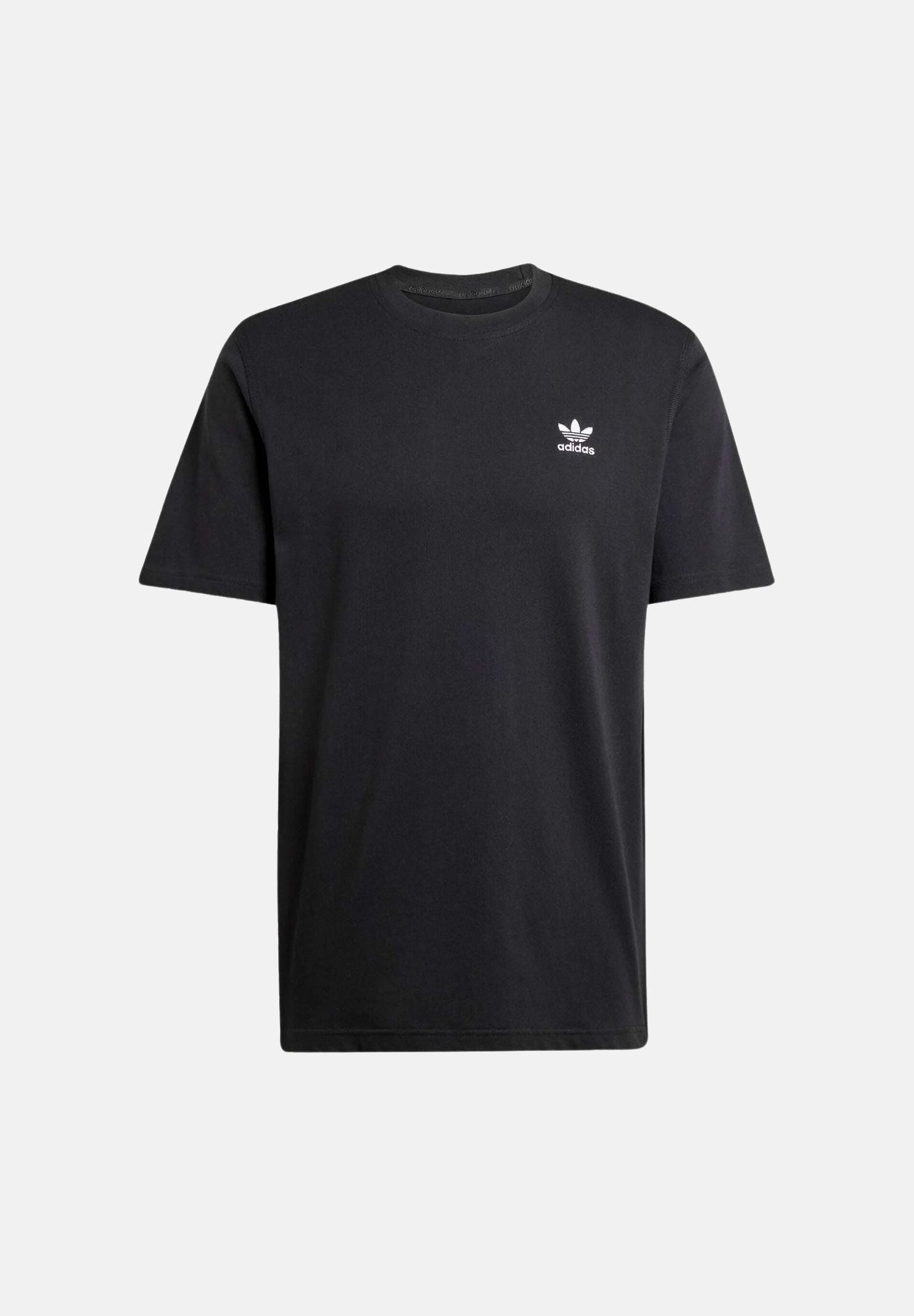 ADIDAS ORIGINALS T-shirt a manica corta Trefoil Essentials nera da uomo JI8545 . ADIDAS ORIGINALS 