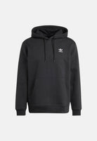 ADIDAS ORIGINALS Felpa con cappuccio Trefoil Essentials Loose nera da uomo JV6056 . ADIDAS ORIGINALS 