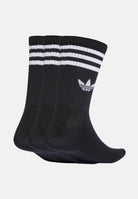 ADIDAS ORIGINALS Calzini con 3 Stripes, 3 paia, neri per uomo e donna JV7402 . ADIDAS ORIGINALS 