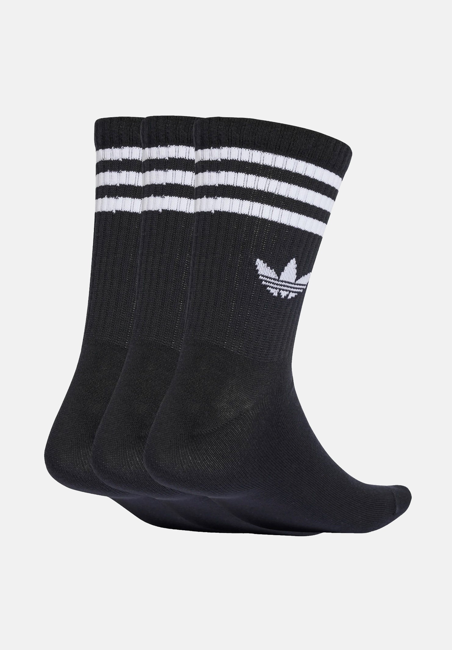 ADIDAS ORIGINALS Calzini con 3 Stripes, 3 paia, neri per uomo e donna JV7402 . ADIDAS ORIGINALS 
