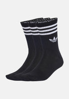 ADIDAS ORIGINALS Calzini con 3 Stripes, 3 paia, neri per uomo e donna JV7402 . ADIDAS ORIGINALS 