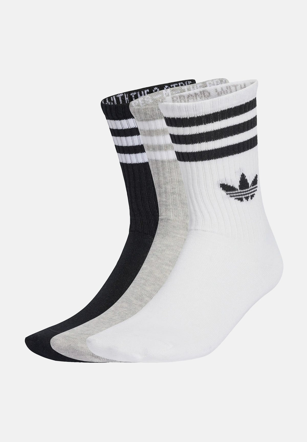 ADIDAS ORIGINALS Calzini 3-STRIPES CREW SOCKS bianchi per uomo e donna JV7403 . ADIDAS ORIGINALS 