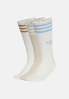 ADIDAS ORIGINALS Calzini 3-Stripes High (3 paia) bianchi e beige per uomo e donna JV7420 . ADIDAS ORIGINALS 