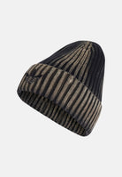 ADIDAS ORIGINALS Cappello BEANIE WASHED Black/Stone Khaki nero e beige unisex. JW0042 . ADIDAS ORIGINALS 