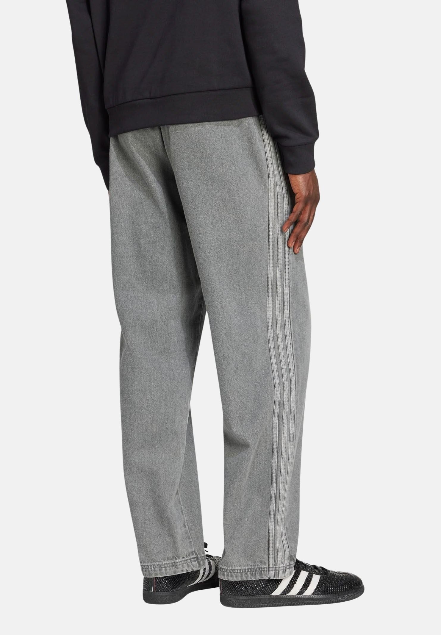 ADIDAS ORIGINALS Pantalone sportivo Adicolor Loose Denim Stone in denim grigio da uomo JW5920 . ADIDAS ORIGINALS 