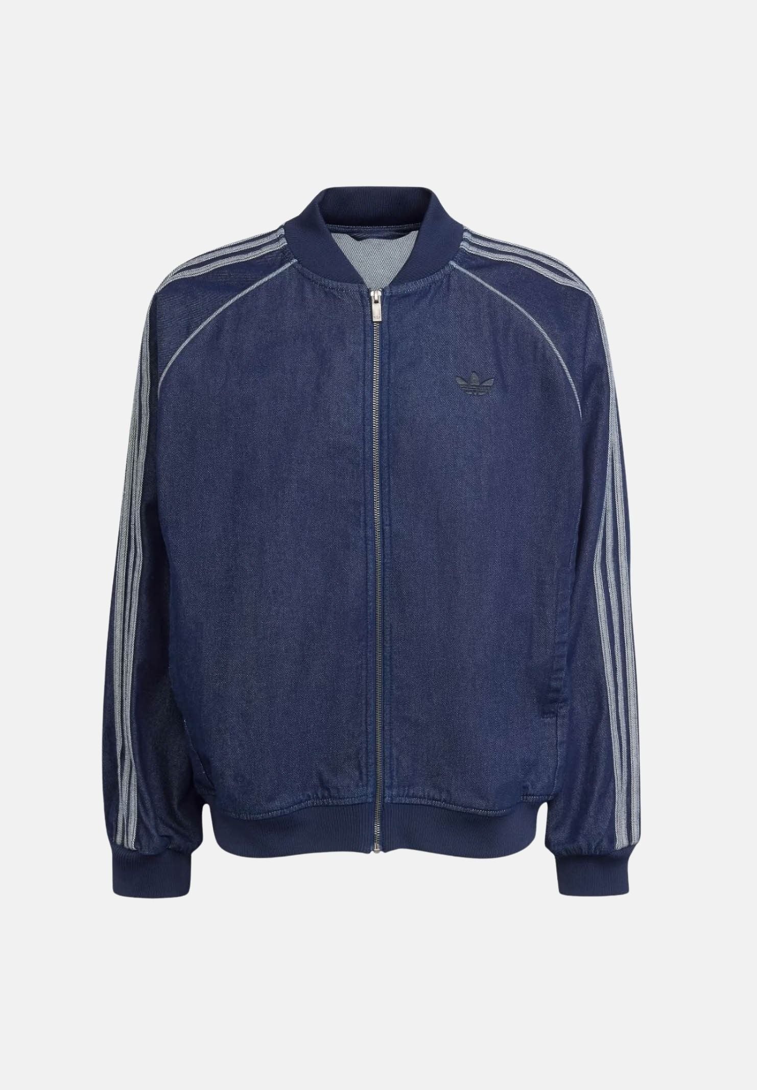ADIDAS ORIGINALS Giubbotto SST Adicolor Loose in denim scuro da uomo JX6461 . ADIDAS ORIGINALS 