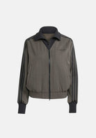 ADIDAS ORIGINALS Felpa con zip verde militare da donna JY3523 . ADIDAS ORIGINALS 