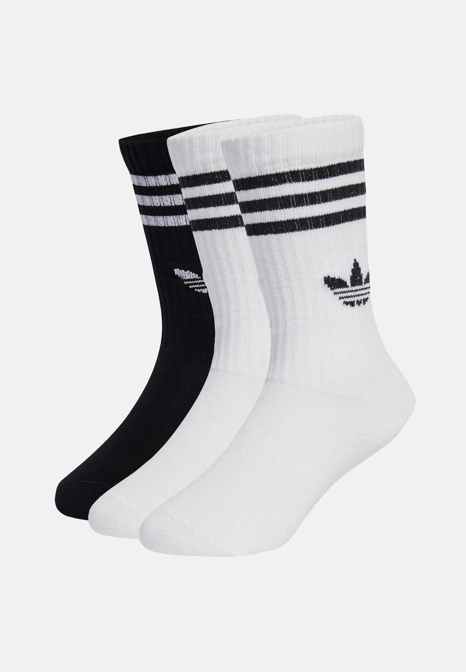 ADIDAS ORIGINALS Calze CALZE 3 PAIRS White/Black bianco e nero bambino unisex. JZ7496 . ADIDAS ORIGINALS 