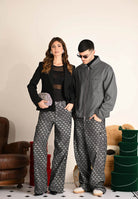 ADIDAS ORGINALS Jeans DENIM LOOSE MONOGRAM in denim nero da uomo KC6380 . ADIDAS ORIGINALS 