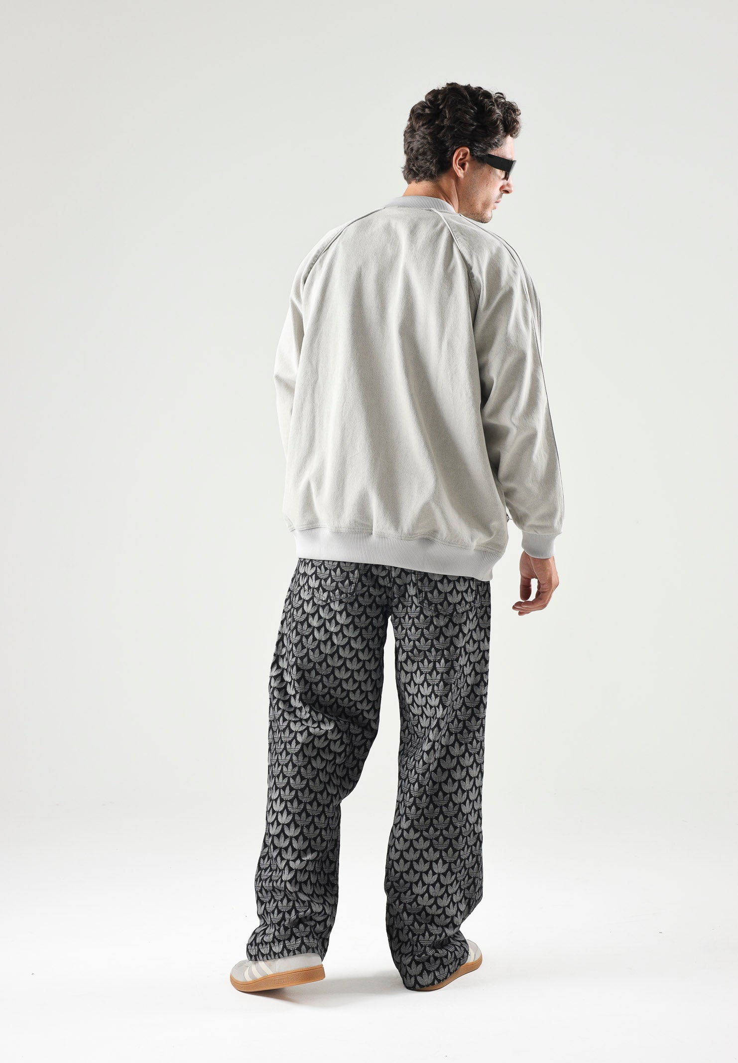 ADIDAS ORGINALS Jeans DENIM LOOSE MONOGRAM in denim nero da uomo KC6380 . ADIDAS ORIGINALS 