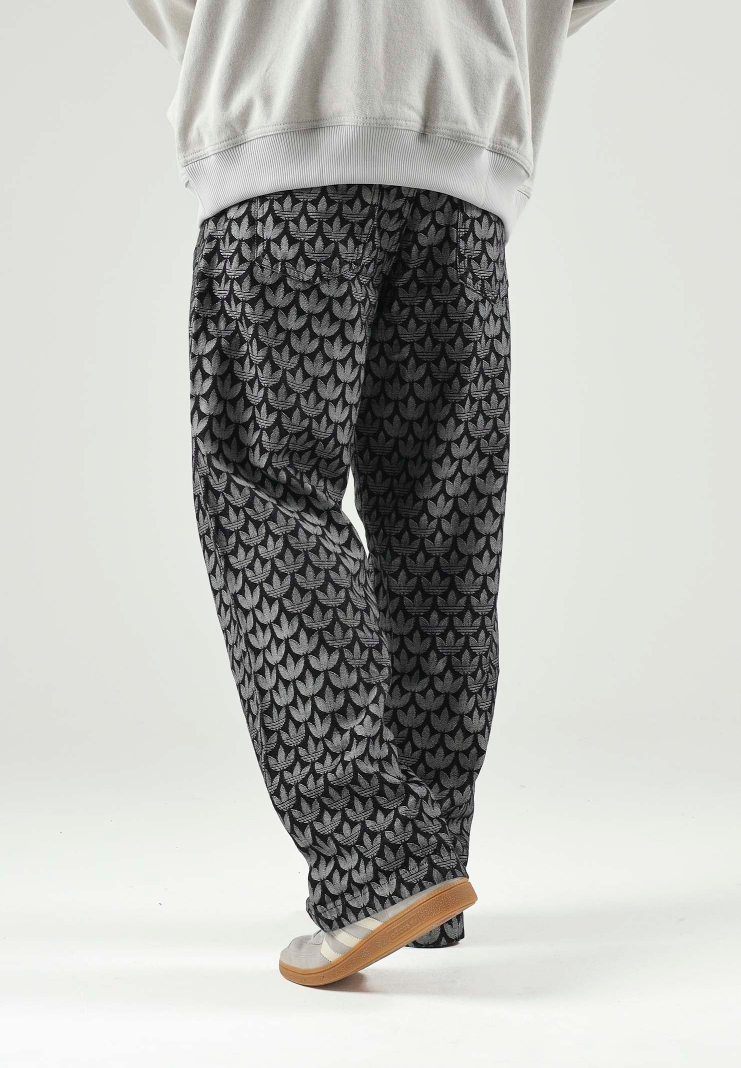 ADIDAS ORGINALS Jeans DENIM LOOSE MONOGRAM in denim nero da uomo KC6380 . ADIDAS ORIGINALS 