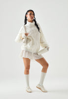 ADIDAS ORIGINALS Giubbotto SANTIAGO WOVEN biaco da donna con collo alto<BR/> KC9132 . ADIDAS ORIGINALS 