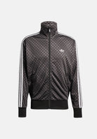 ADIDAS ORIGINALS Felpa con zip Loose Firebird Monogram nera da uomo KC9158 . ADIDAS ORIGINALS 