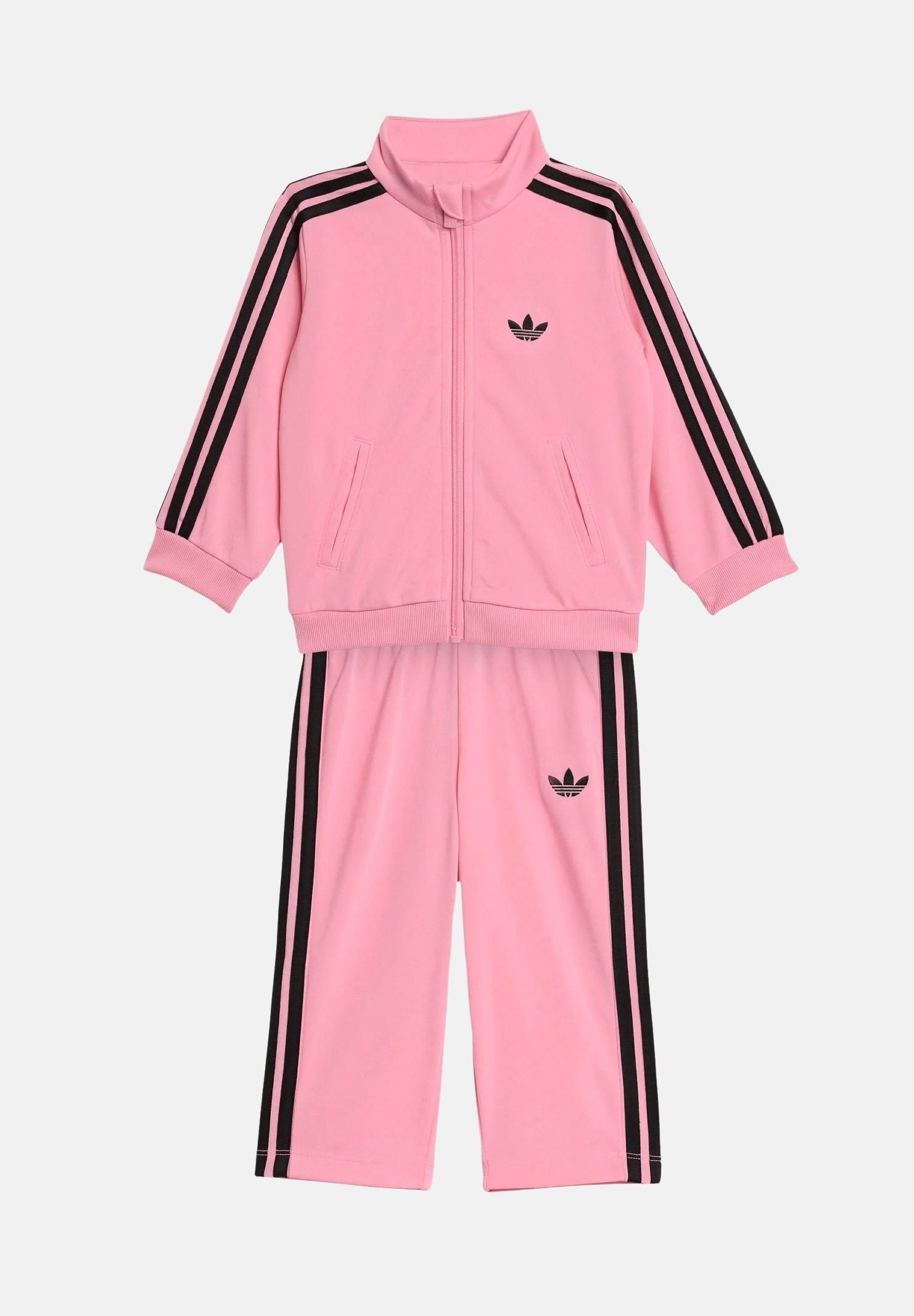 ADIDAS ORIGINALS Tuta FIREBIRD rosa e nera da neonato KD1006 . ADIDAS ORIGINALS 