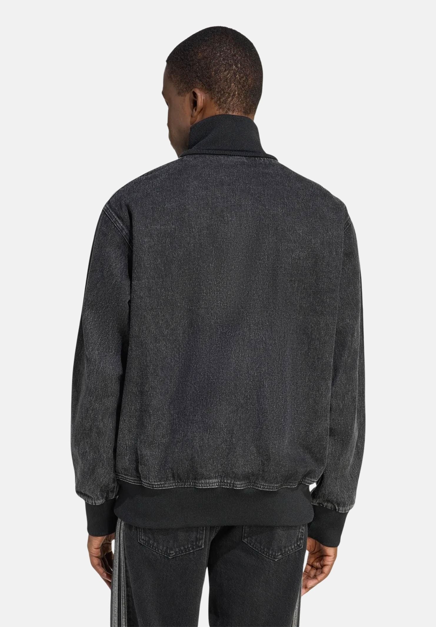ADIDAS ORIGINALS Giubbotto Adicolor Denim Firebird nero da uomo KD1516 . ADIDAS ORIGINALS 