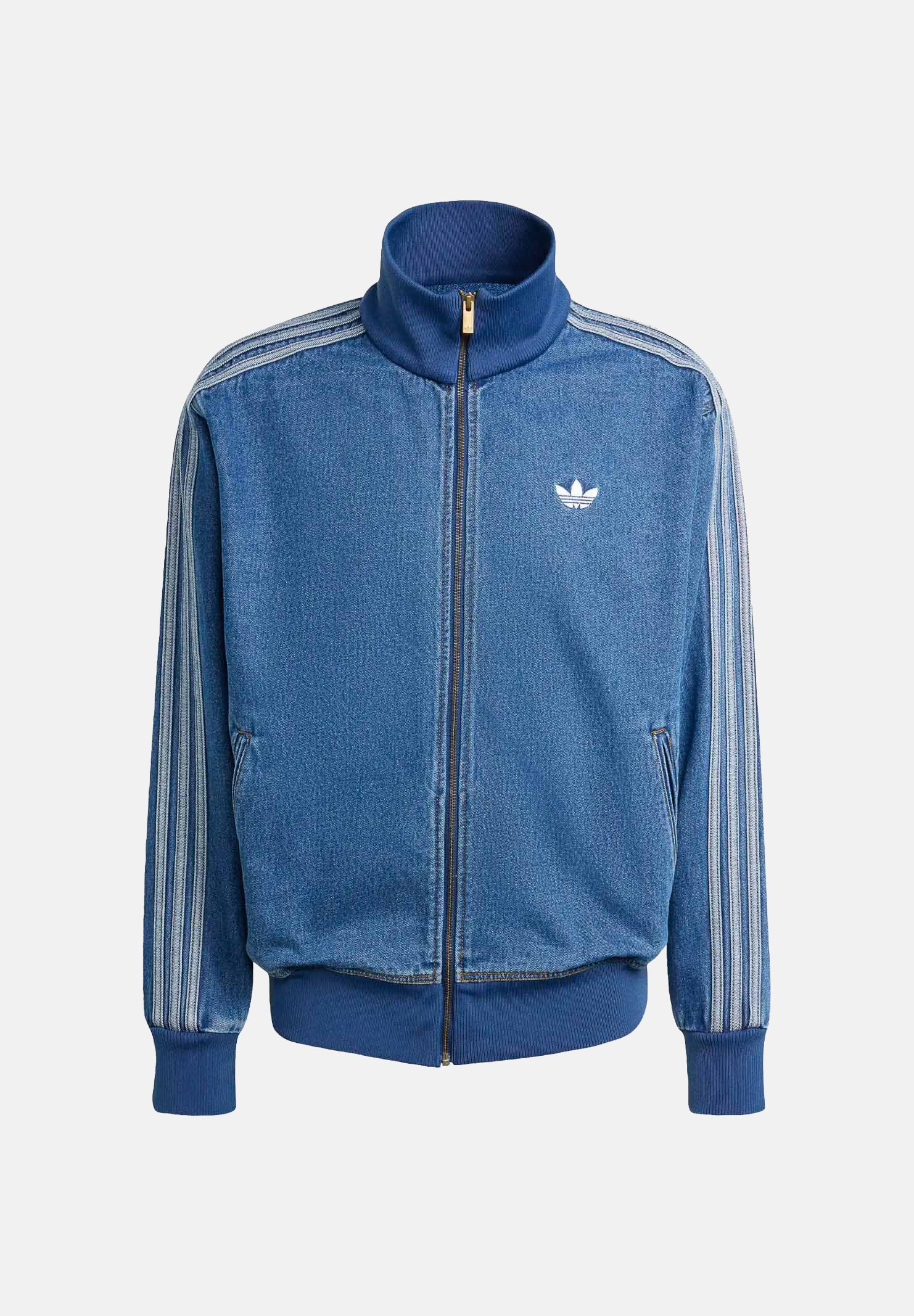 ADIDAS ORIGINALS Giubbotto Adicolor Denim Firebird in denim medio da uomo KD1517 . ADIDAS ORIGINALS 