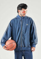 ADIDAS ORIGINALS Giubbotto di jeans DENIM FIREBIRD celeste da uomo<BR/> KD1517 . ADIDAS ORIGINALS 