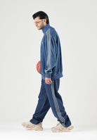ADIDAS ORIGINALS Giubbotto di jeans DENIM FIREBIRD celeste da uomo<BR/> KD1517 . ADIDAS ORIGINALS 