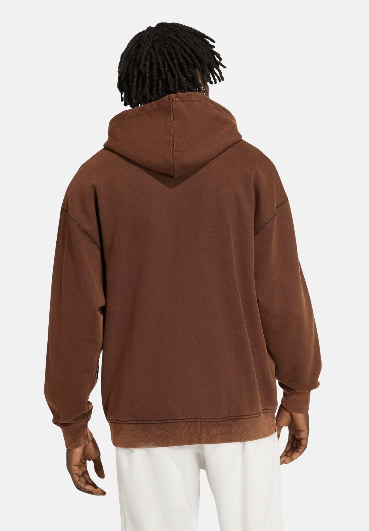 ADIDAS ORIGINALS Felpa con cappuccio Premium Essentials Retro Washed marrone da uomo KD2858 . ADIDAS ORIGINALS 