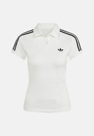 ADIDAS ORIGINALS Polo a manica corta 3 Stripes bianca da donna KD3697 . ADIDAS ORIGINALS 