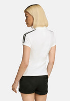 ADIDAS ORIGINALS Polo a manica corta 3 Stripes bianca da donna KD3697 . ADIDAS ORIGINALS 