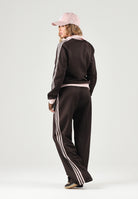 ADIDAS ORIGINALS Pantalone sportivo  CLASSIC TRACK PANTS marrone e rosa da donna KD3749 . ADIDAS ORIGINALS 