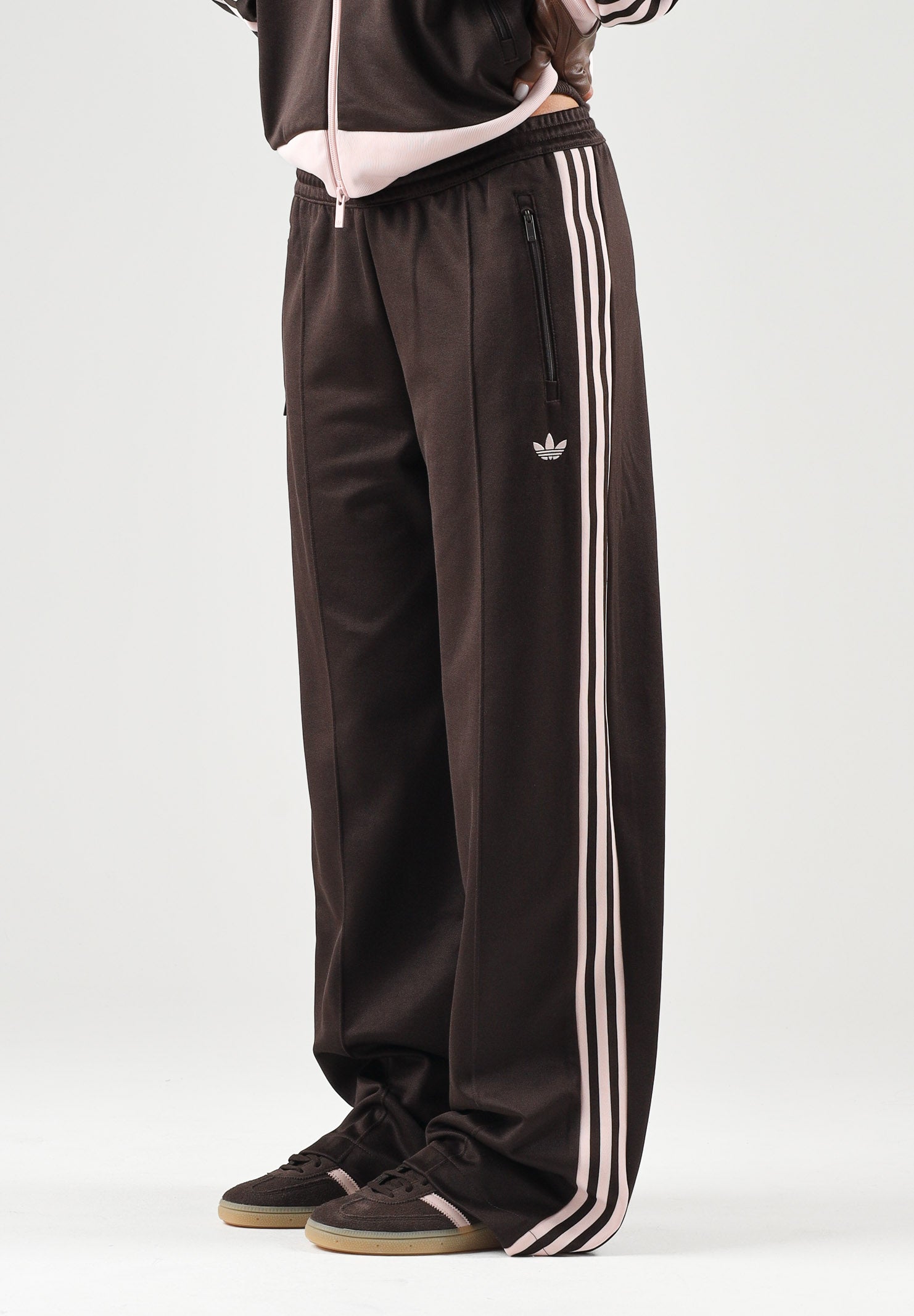 ADIDAS ORIGINALS Pantalone sportivo  CLASSIC TRACK PANTS marrone e rosa da donna KD3749 . ADIDAS ORIGINALS 