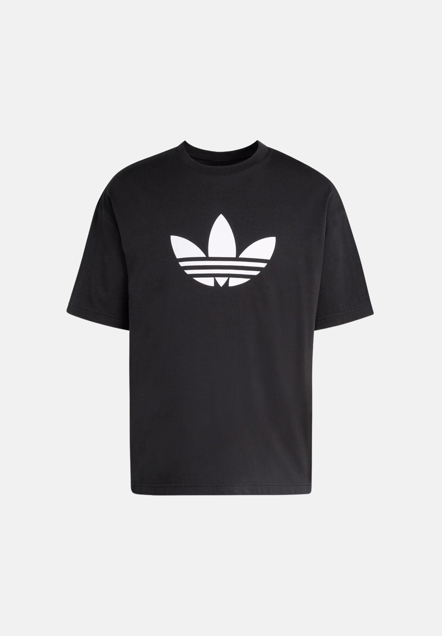 ADIDAS ORIGINALS T-shirt a manica corta ADICOLOR TREFOIL nera da uomo KD4091 . ADIDAS ORIGINALS 