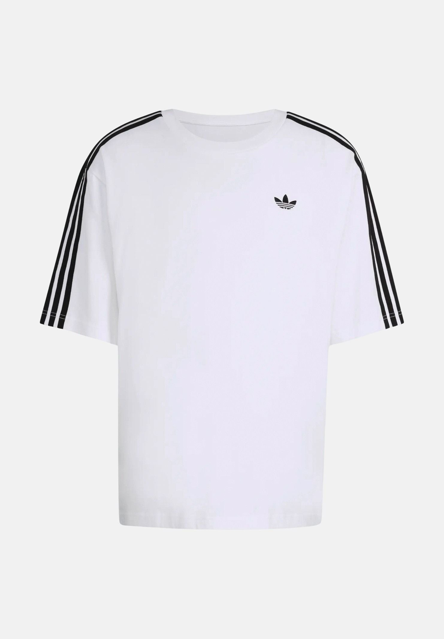 ADIDAS ORIGINALS T-shirt a manica corta Adicolor 3-Stripes Oversized bianca da uomo KD4096 . ADIDAS ORIGINALS 
