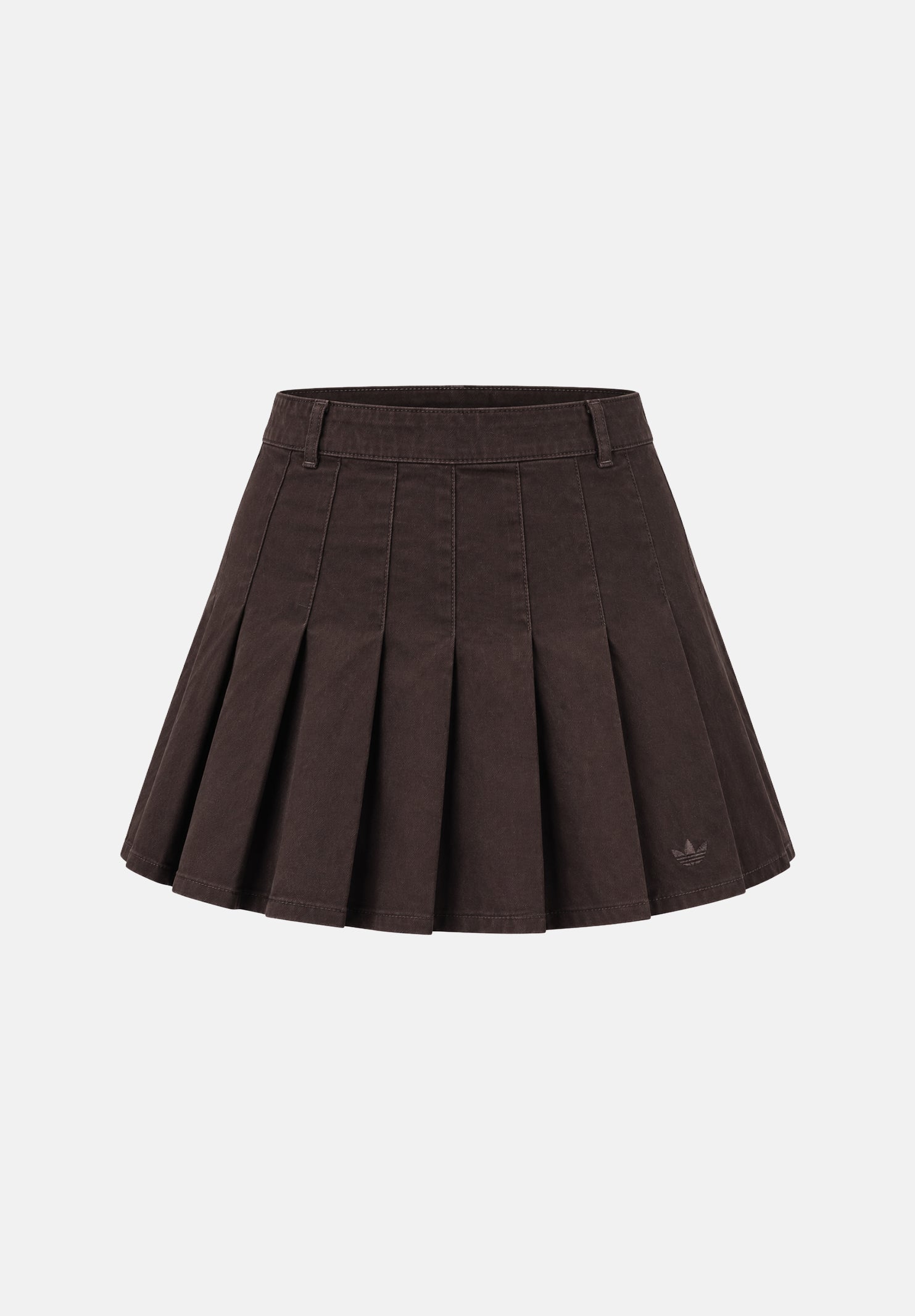 ADIDAS ORIGINALS Gonna corta Twill Pleated marrone da donna KD5446 . ADIDAS ORIGINALS 
