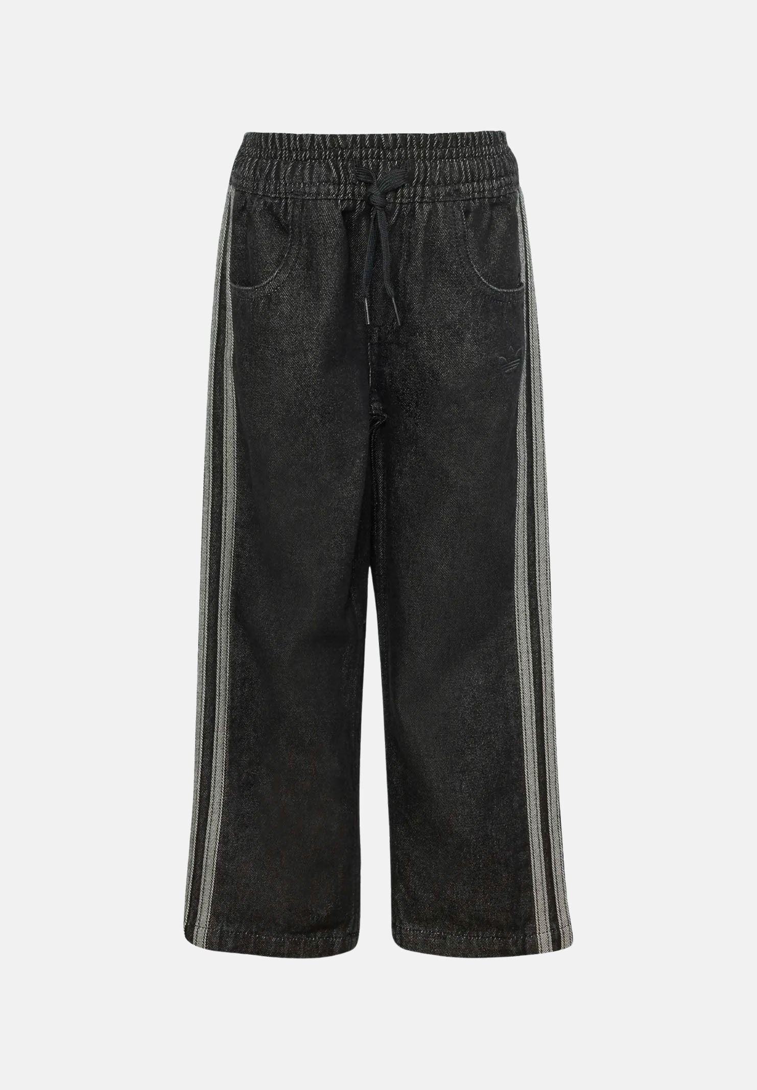 ADIDAS ORIGINALS Pantaloni FIREBIRD DENIM TRACK neroper bambino e bambina con iconiche 3-Stripes laterali. KD5809 . ADIDAS ORIGINALS 