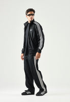 ADIDAS ORIGINALS Felpa con zip FIREBIRD nera da uomo KD8312 . ADIDAS ORIGINALS 