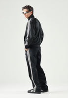 ADIDAS ORIGINALS Felpa con zip FIREBIRD nera da uomo KD8312 . ADIDAS ORIGINALS 