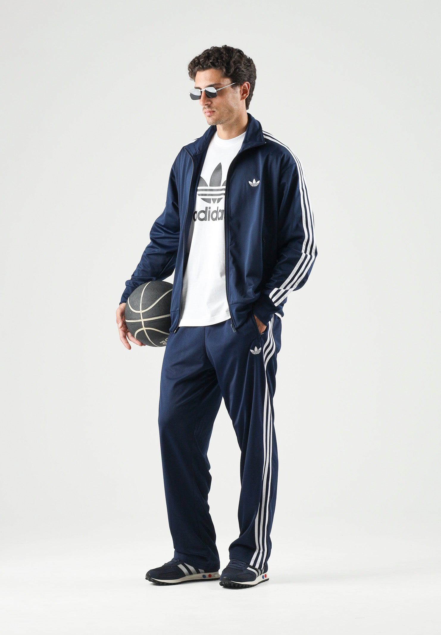 ADIDAS ORIGINALS Felpa con zip FIREBIRD blu da uomo KD8313 . ADIDAS ORIGINALS 