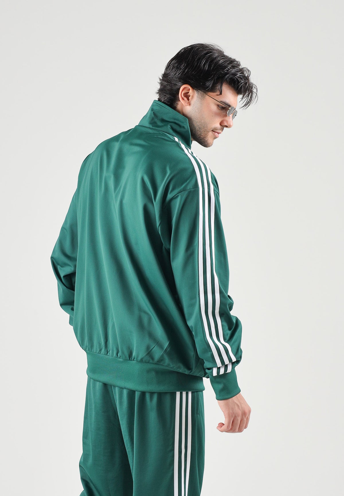 ADIDAS ORIGINALS Felpa con zip FIREBIRD verde da uomo KD8314 . ADIDAS ORIGINALS 