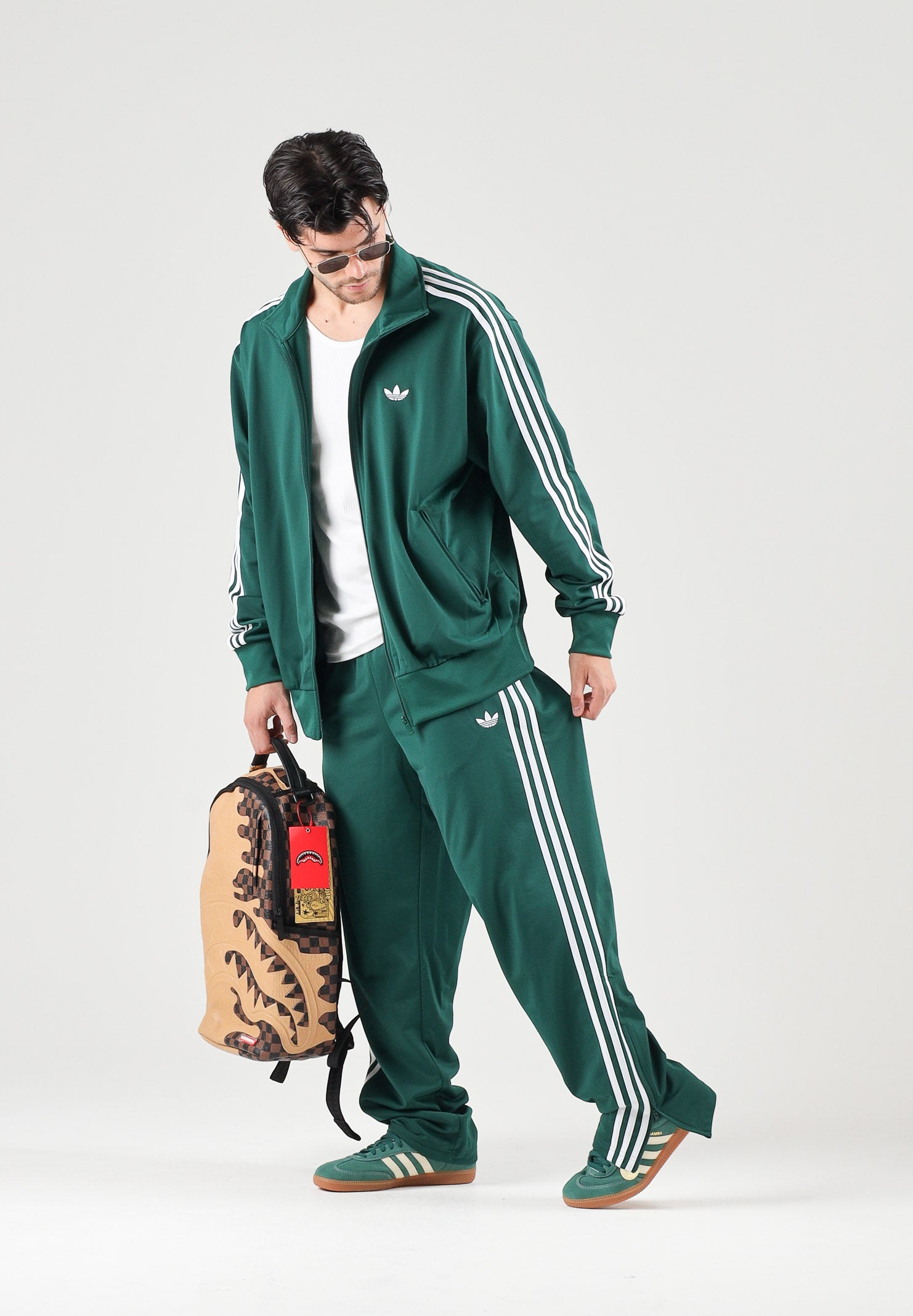 ADIDAS ORIGINALS Pantalone sportivo FIREBIRD verde da uomo KD8317 . ADIDAS ORIGINALS 