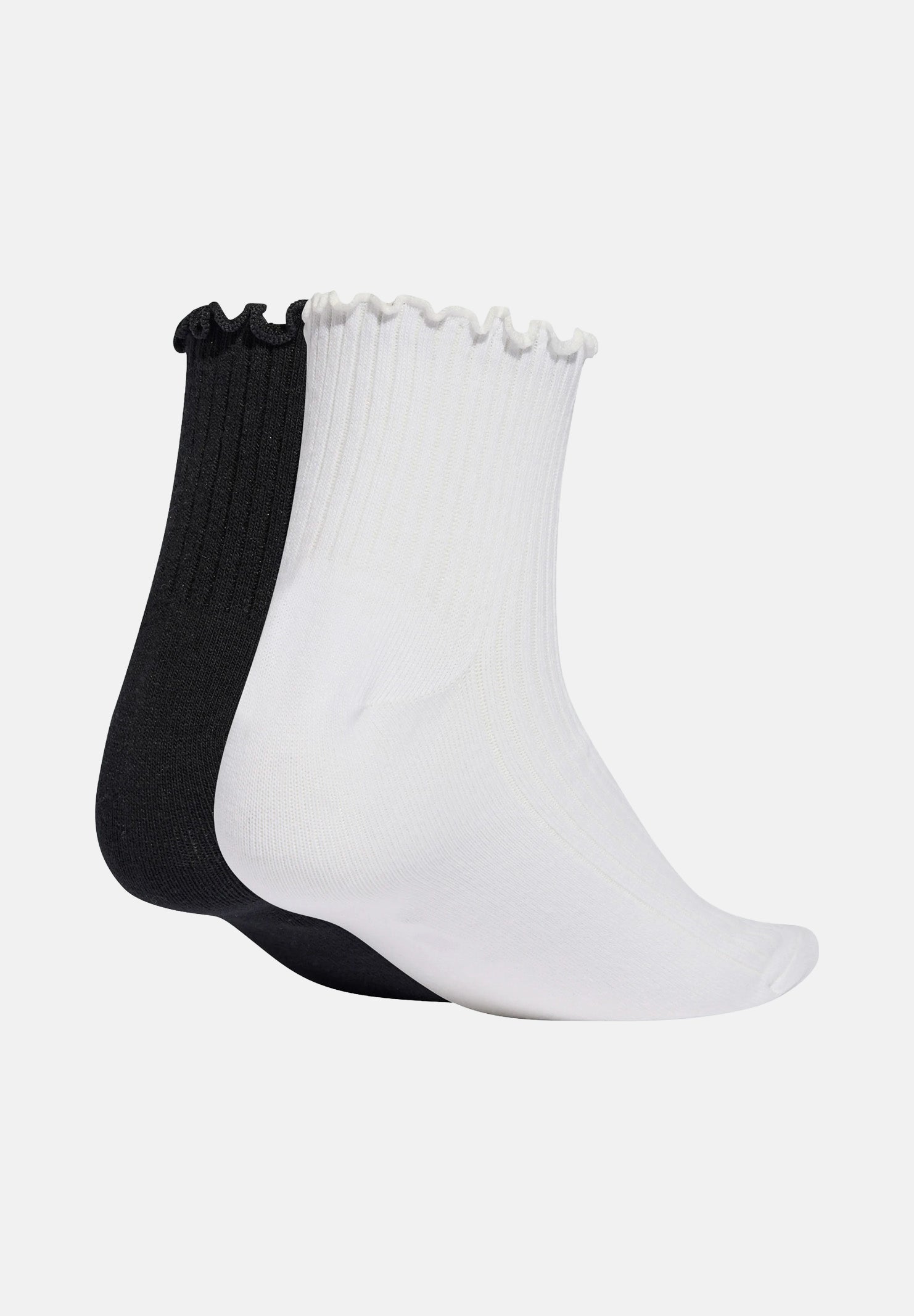 ADIDAS ORIGINALS Calzini (2 paia) Ruffle bianchi e neri da donna KD8367 . ADIDAS ORIGINALS 