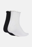 ADIDAS ORIGINALS Calzini (2 paia) Ruffle bianchi e neri da donna KD8367 . ADIDAS ORIGINALS 