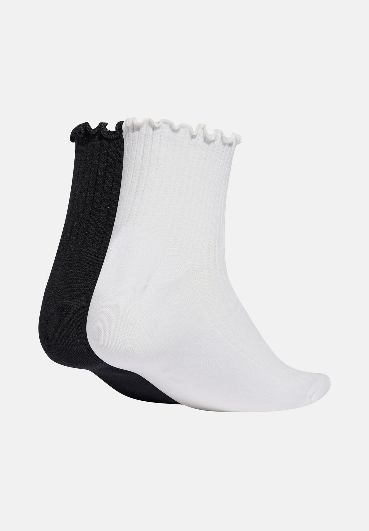 ADIDAS ORIGINALS Calzini (2 paia) Ruffle bianchi e neri da donna KD8367 . ADIDAS ORIGINALS 