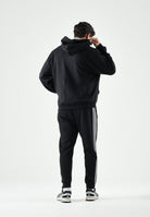 ADIDAS ORIGINALS Felpa con cappuccio Adicolor Trefoil nera da uomo KE0877 . ADIDAS ORIGINALS 