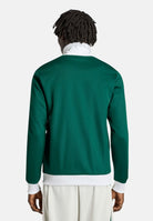 ADIDAS ORIGINALS Felpa con zip Track Top Iconico collegiate green e white, colore basico verde, uomo. KE1666 . ADIDAS ORIGINALS 