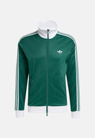 ADIDAS ORIGINALS Felpa con zip Track Top Iconico collegiate green e white, colore basico verde, uomo. KE1666 . ADIDAS ORIGINALS 
