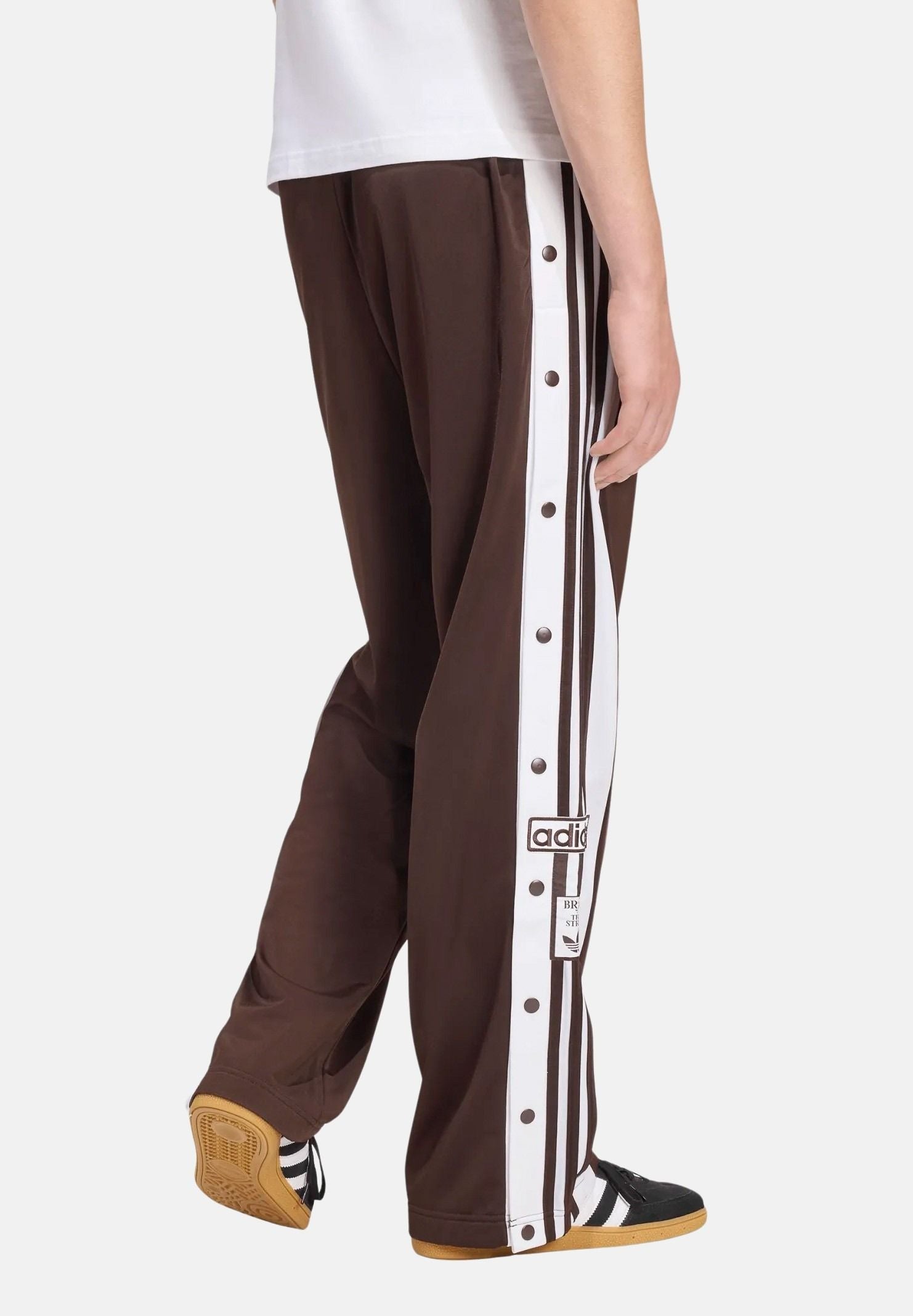 ADIDAS ORIGINALS Pantalone sportivo Adibreak Classic marrone e bianco da uomo KE1679 . ADIDAS ORIGINALS 