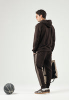 ADIDAS ORIGINALS Pantaloni da tuta 3 stripes marroni da uomo KE1687 . ADIDAS ORIGINALS 