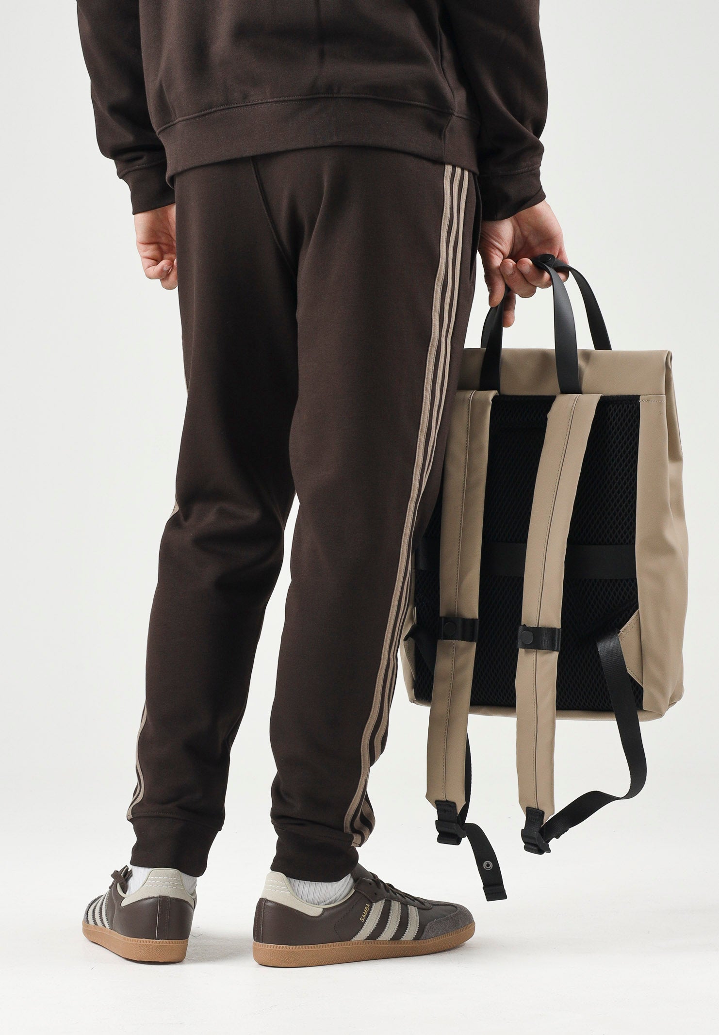 ADIDAS ORIGINALS Pantaloni da tuta 3 stripes marroni da uomo KE1687 . ADIDAS ORIGINALS 